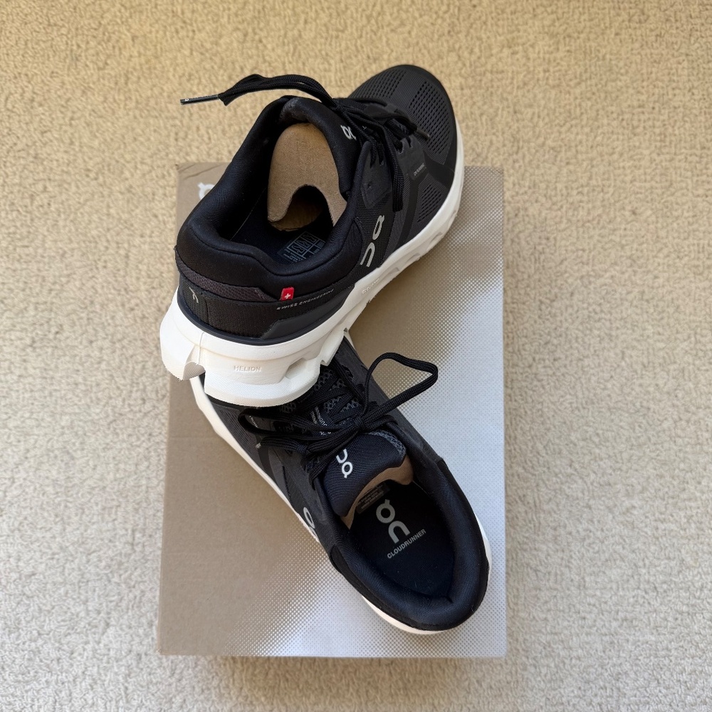 Women's On Cloudrunner 2 Road-Running Shoes, size 9. Color: Eclipse/Black - Picture 4 of 6